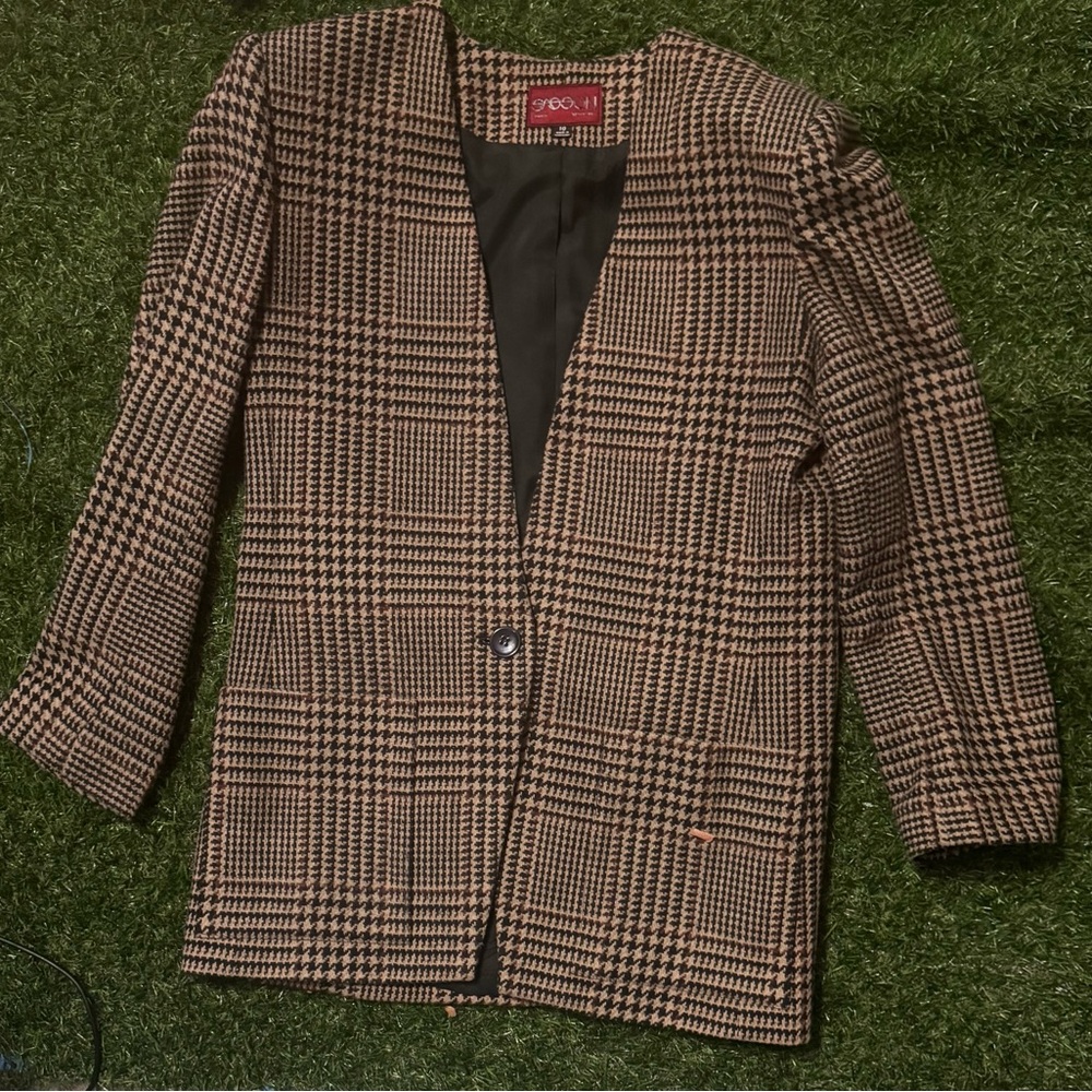 Sasson Houndstooth Blazer